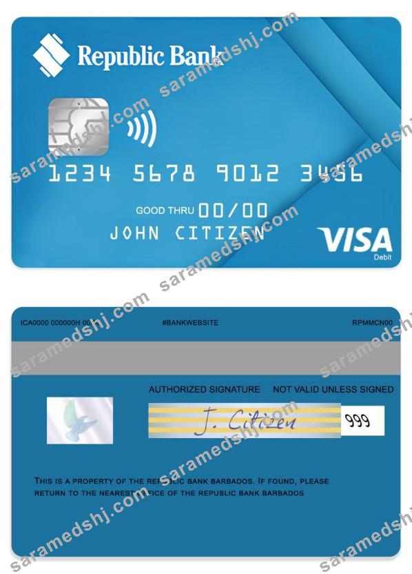 Barbados Republic bank visa debit card
